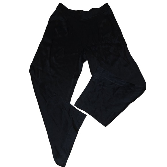 St John Pants 6 Blue Pleated Side Zip‎ Dress Pants Wide-Leg - Picture 4 of 15